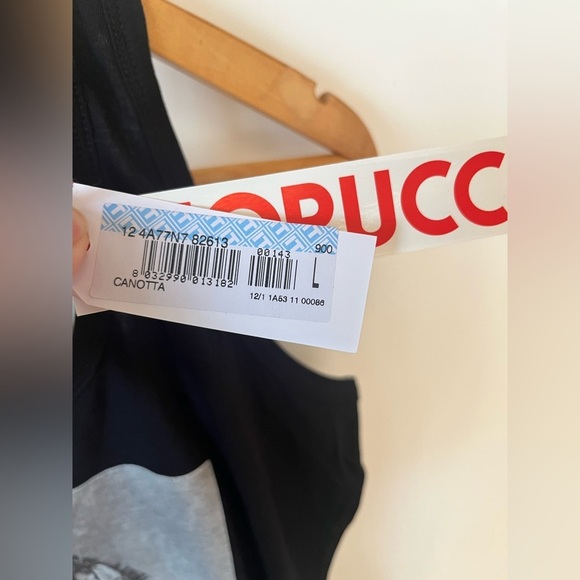 Fiorucci Women’s Naomi Campbell Graphic Black Tank Top Size Large - Picture 5 of 8